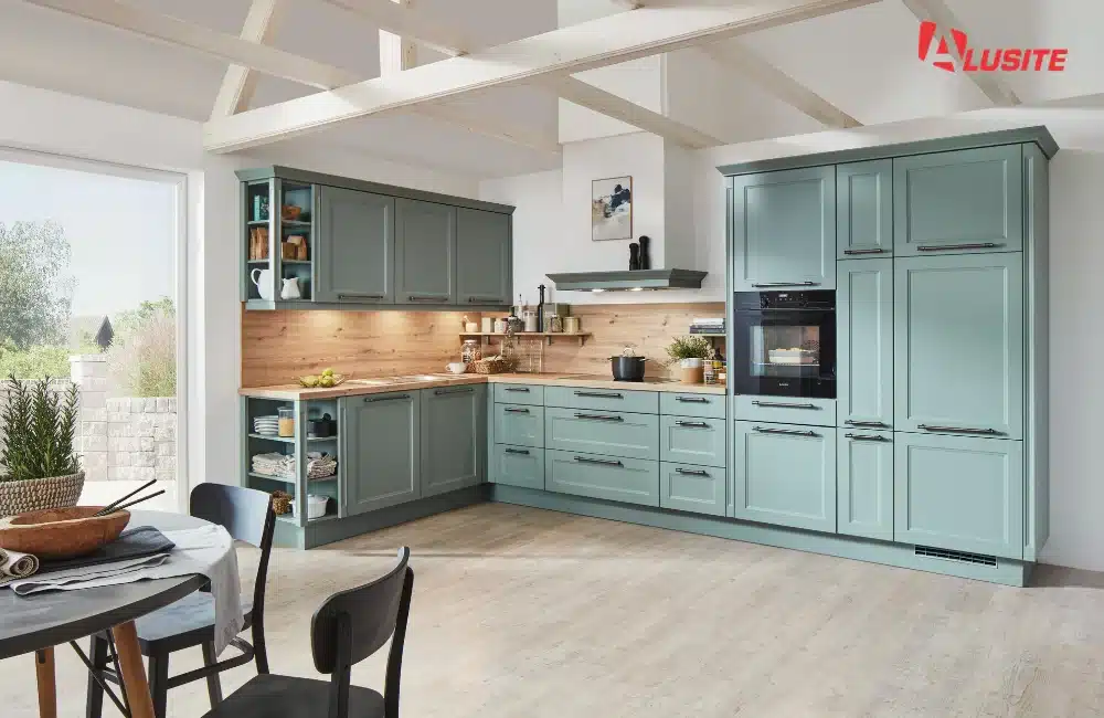 ห้องครัวแบบปิดหลังบ้าน