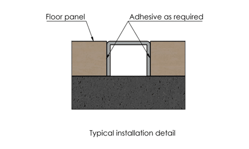 Stainless Steel Listello with V-Cut Alusite S-LAV series Stainless Steel Listello with V-Cut Alusite S-LAV series