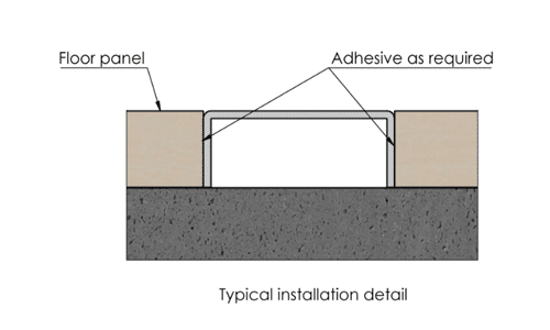 Stainless Steel Listello with V-Cut Alusite S-LAV series Stainless Steel Listello with V-Cut Alusite S-LAV series
