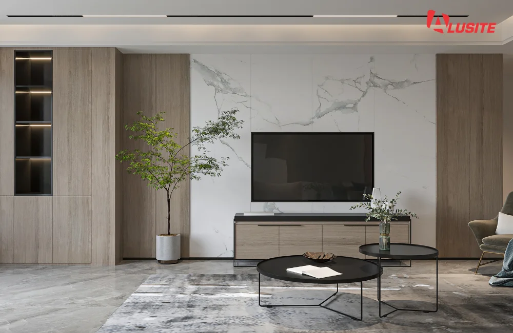 การใช้ลวดลายหินอ่อน