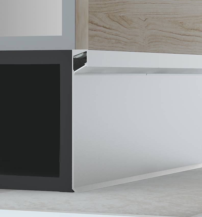 Aluminium Self Adhesive Skirting for LED light Alusite Lightning series