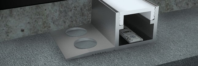 Aluminium Tile Trim and Stair Nose for LED light Alusite Lightning series