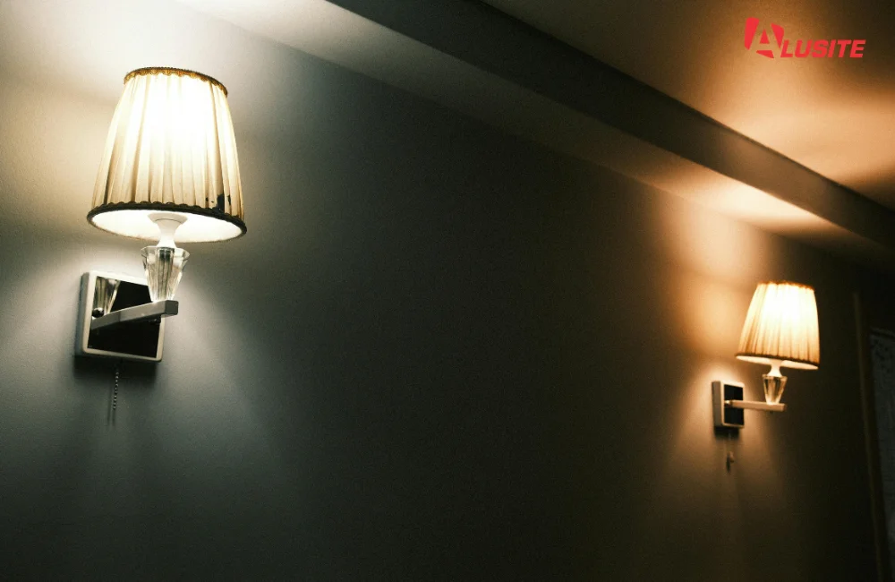 10. โคมไฟกิ่งติดผนังโถงบันได