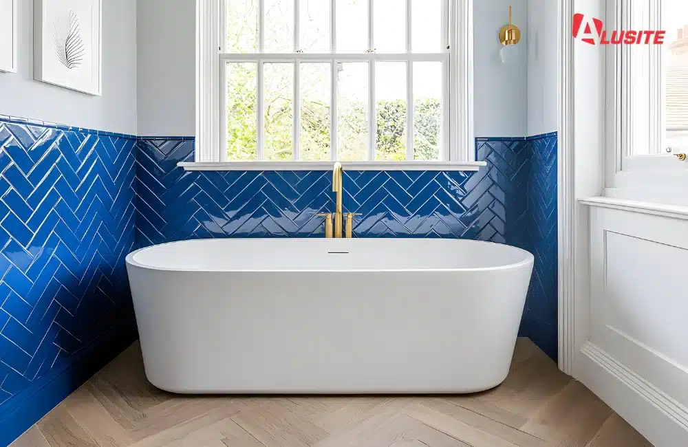 ปูพื้นด้วยกระเบื้องลายไม้หรือกันลื่น