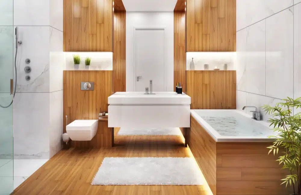 ห้องน้ำลายไม้ สายธรรมชาติต้องเลิฟ