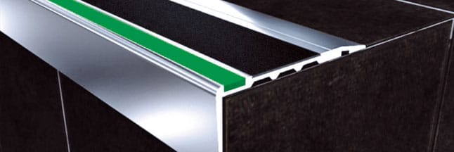 Aluminium Stair Nose with anti slip and self illuminating Alusite