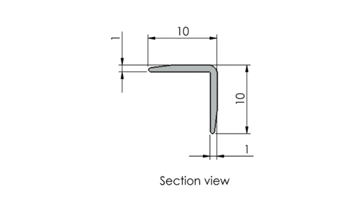 Aluminium Self Adhesive Wall Guard Alusite CP series Aluminium Self Adhesive Wall Guard Alusite CP series