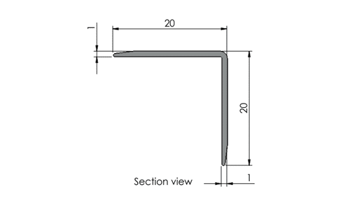 Aluminium Self Adhesive Wall Guard Alusite CP series Aluminium Self Adhesive Wall Guard Alusite CP series