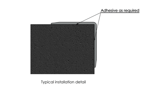 Aluminium Self Adhesive Wall Guard Alusite CP series Aluminium Self Adhesive Wall Guard Alusite CP series