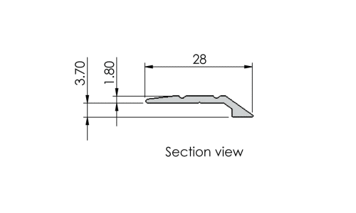 Aluminium Ramp Transition Profile Alusite Aluminium Ramp Transition Profile Alusite