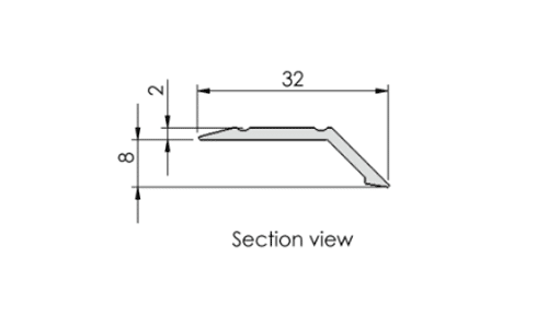 Aluminium Ramp Transition Profile Alusite Aluminium Ramp Transition Profile Alusite
