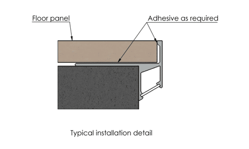 Aluminium Stair Nose for LED Light Alusite Lightning series Aluminium Stair Nose for LED Light Alusite Lightning series