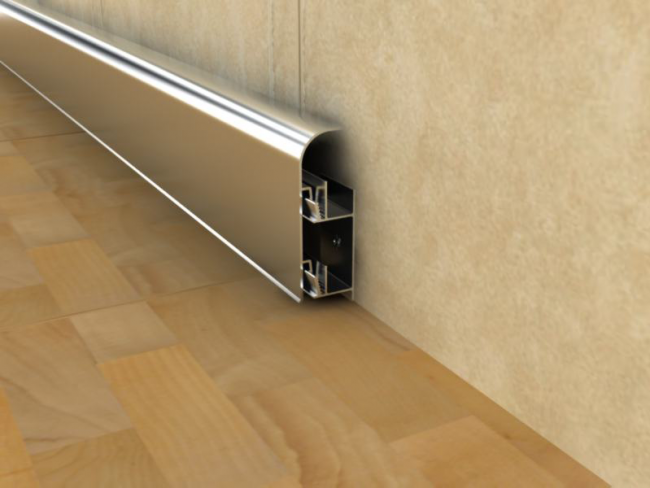 Aluminium Quick Clip Skirting Alusite SK series