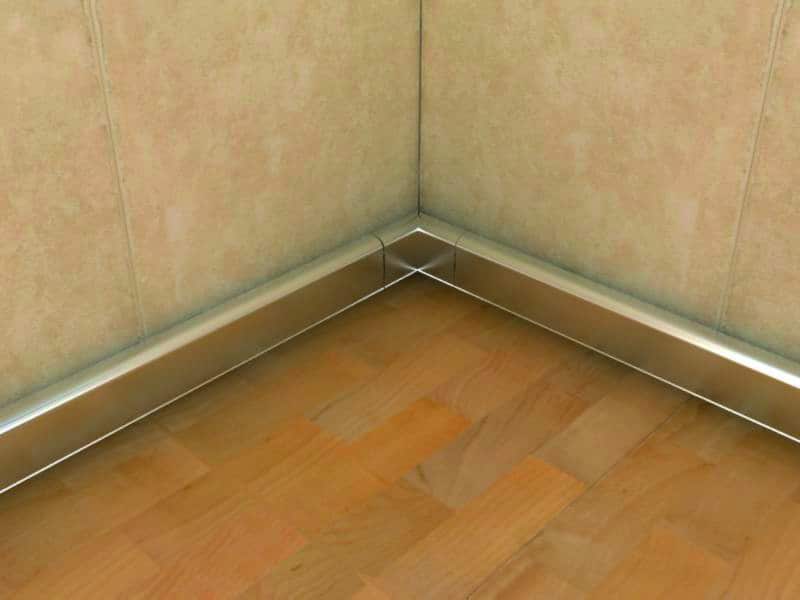 Aluminium Corner For Aluminium Quick Clip Skirting Alusite SK series