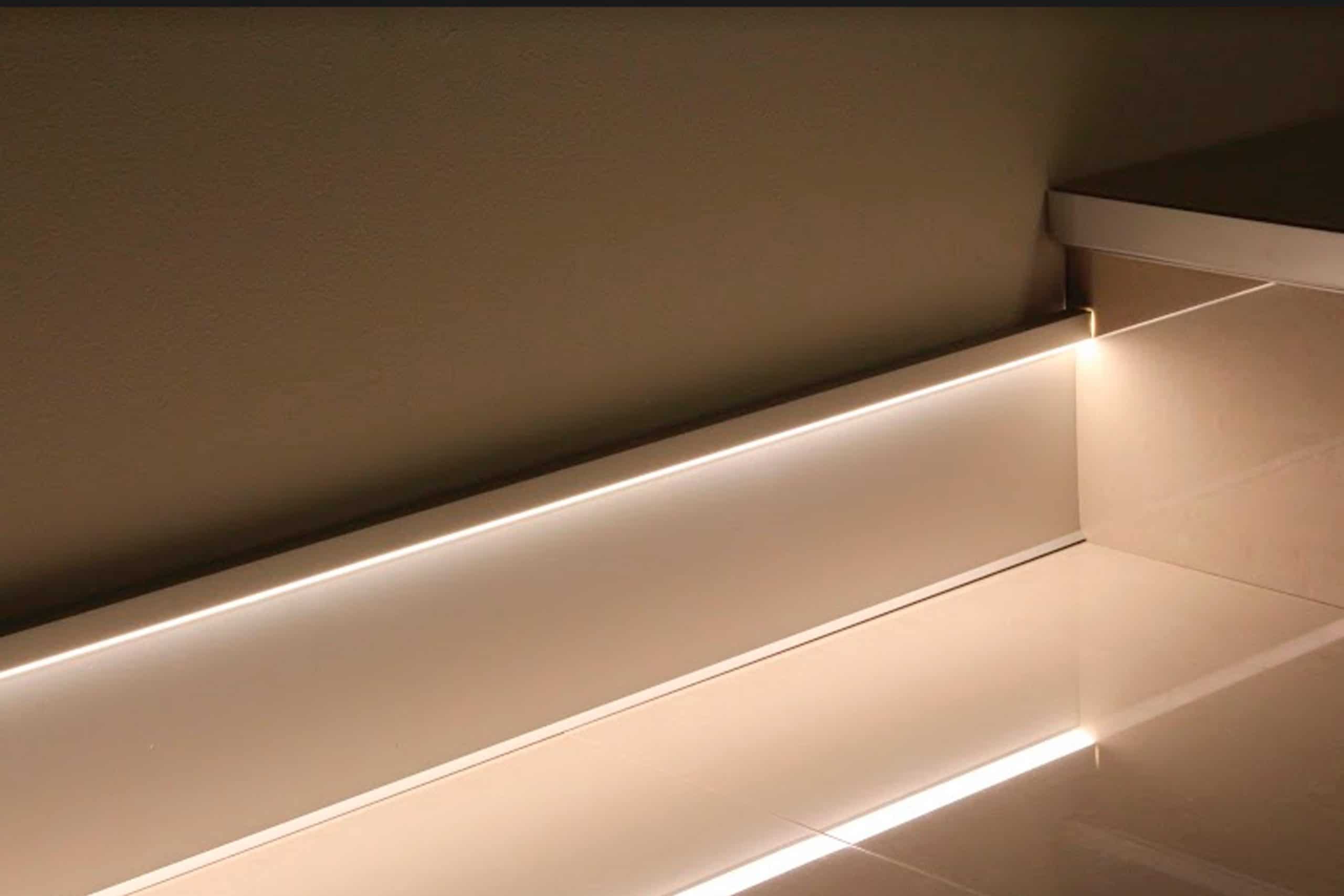 Aluminium Self Adhesive Skirting for LED light Alusite Lightning series