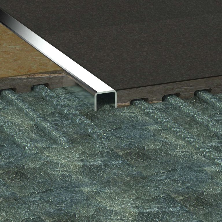 Stainless Steel Listello with V-Cut Alusite S-LAV series