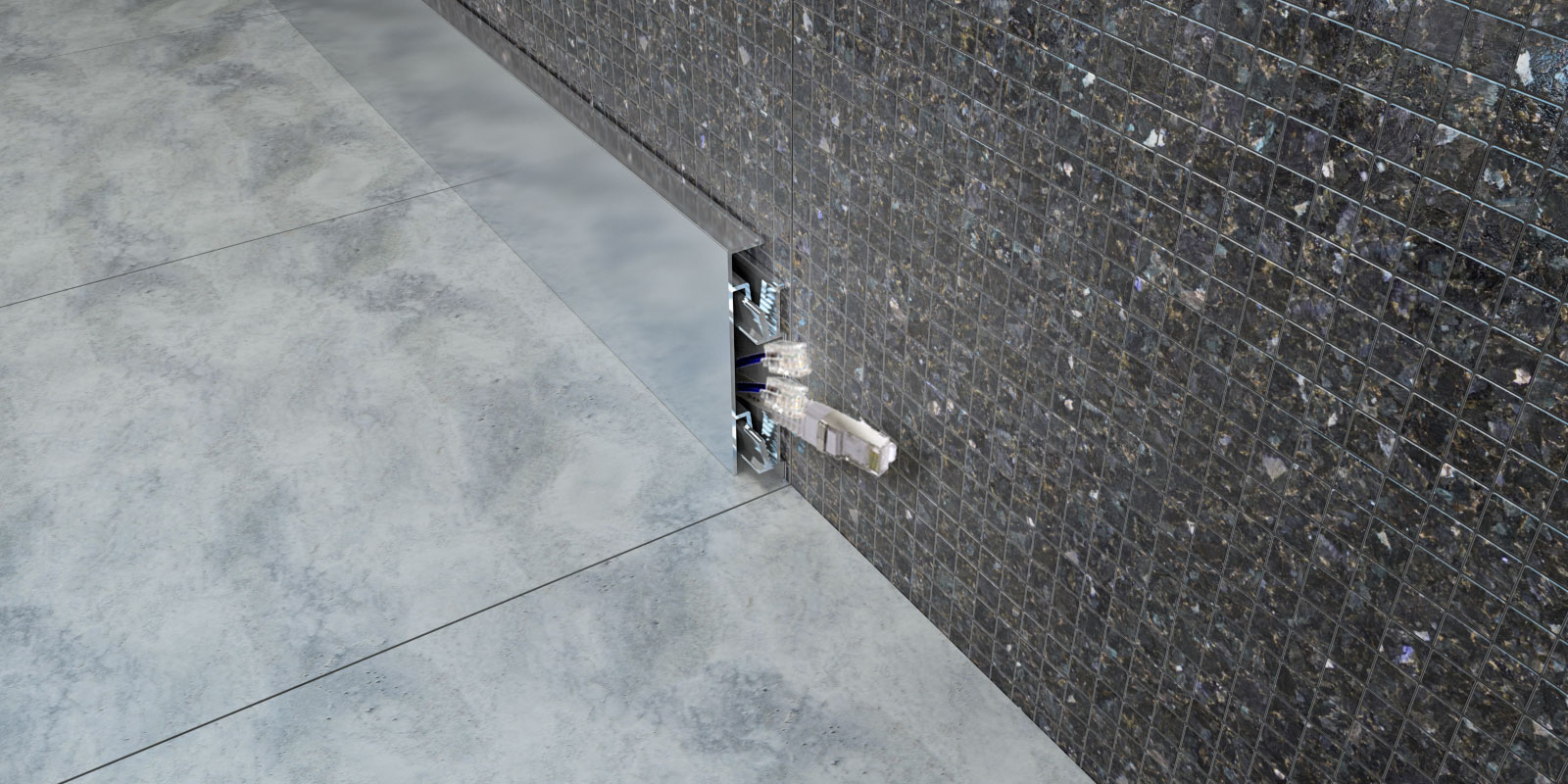 Aluminium Quick Clip Skirting Alusite SK series