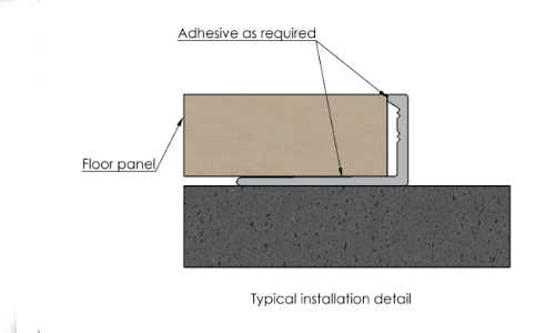 Aluminium Straight Tile Trim Alusite TSD series Aluminium Straight Tile Trim Alusite TSD series