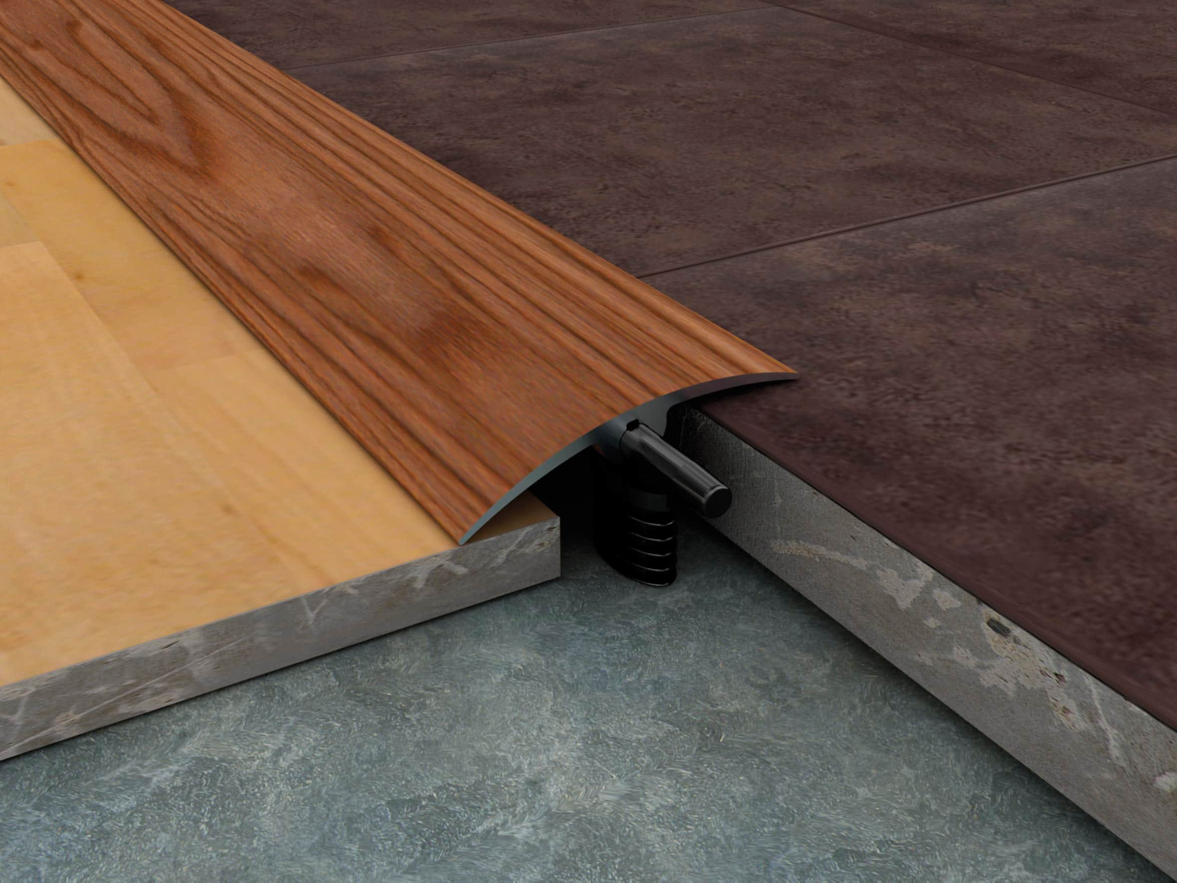 Aluminium Adjustable Height Transition Profile Alusite