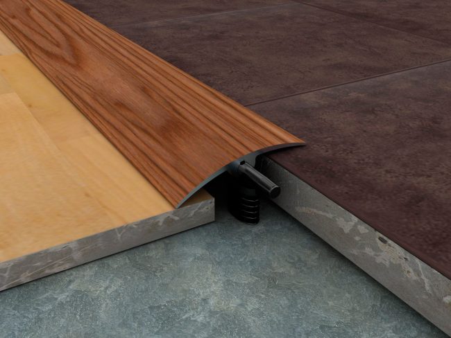 Aluminium Adjustable Height Transition Profile Alusite