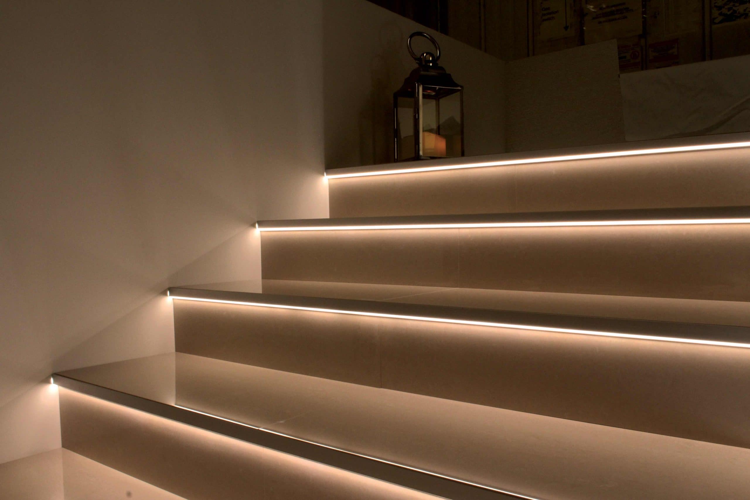 Aluminium Stair Nose for LED Light Alusite Lightning series