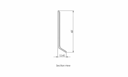 Aluminium Self Adhesive Skirting Alusite SK series Aluminium Self Adhesive Skirting Alusite SK series