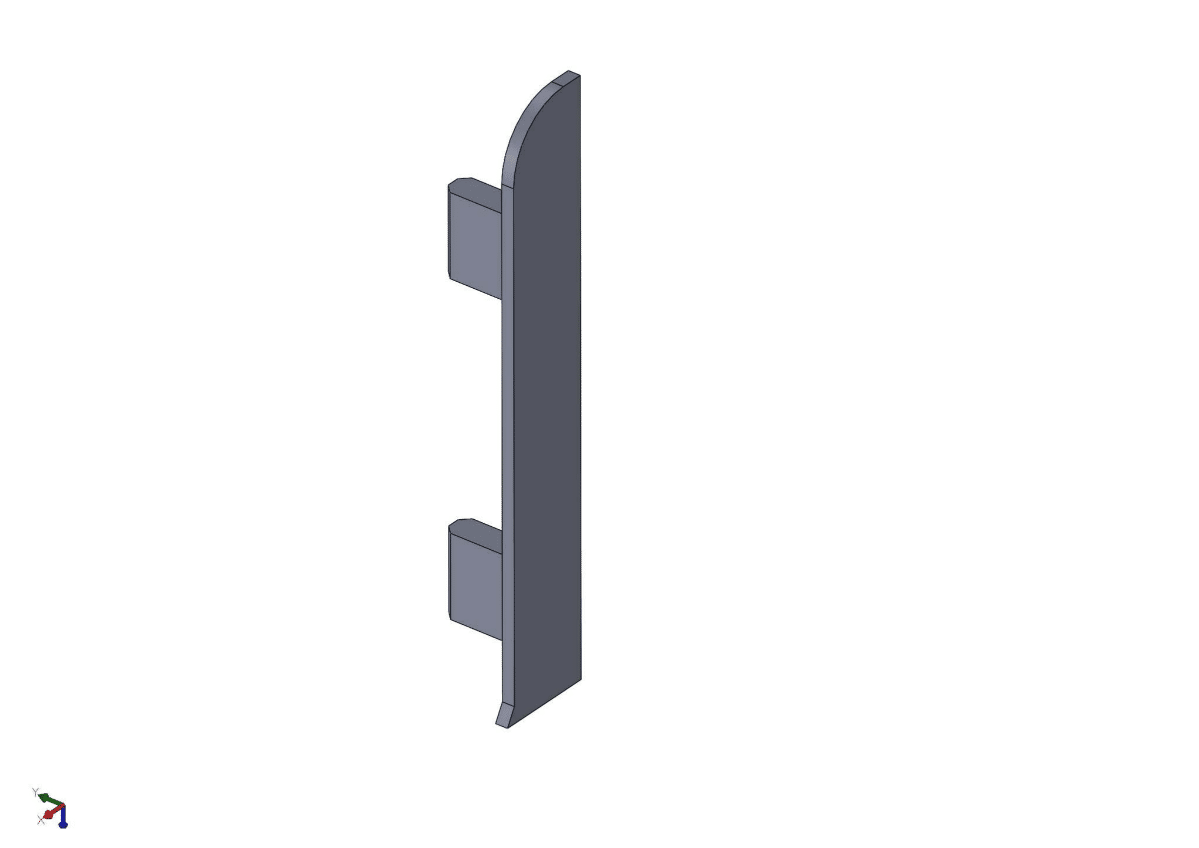 Aluminium End Cap For Aluminium Quick Clip Skirting Alusite SK series Aluminium End Cap For Aluminium Quick Clip Skirting Alusite SK series