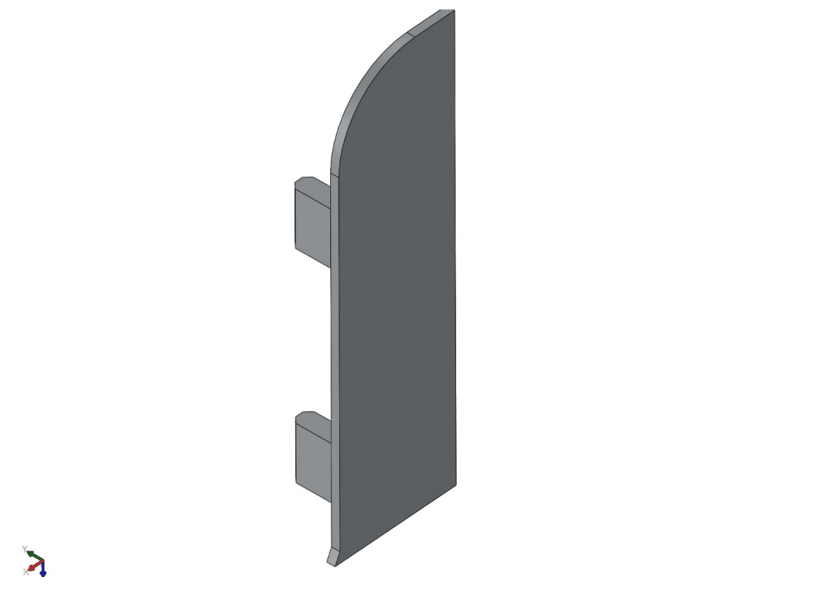 Aluminium End Cap For Aluminium Quick Clip Skirting Alusite SK series Aluminium End Cap For Aluminium Quick Clip Skirting Alusite SK series